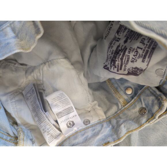 RTR Sz 30 10 Levi’s 501 ‘81 Light Blue Wash High Rise Straight Leg Denim Jeans - Picture 8 of 9